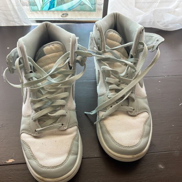 Nike Dunk High SE GS 'Mint Plaid' Size  9 - Picture 11 of 15